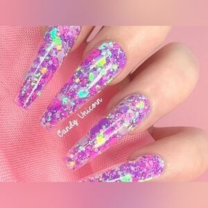 NWT Fairy Glamor Candy Unicorn Dip And Acrylic Power